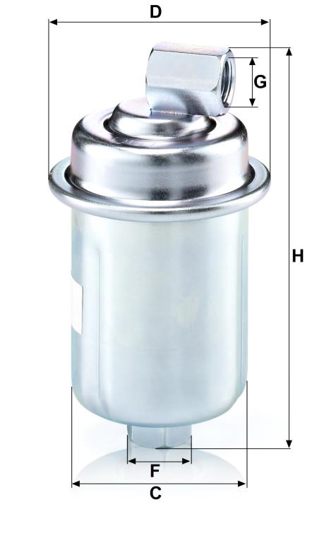 Filtre à carburant (Filtre à gasoil) MANN-FILTER ref. WK 614/44