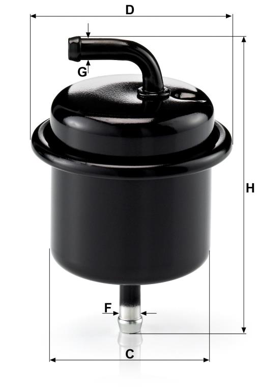 Filtre à carburant (Filtre à gasoil) MANN-FILTER WK 710