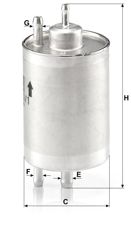 Filtre à carburant (Filtre à gasoil) MANN-FILTER ref. WK 720/1