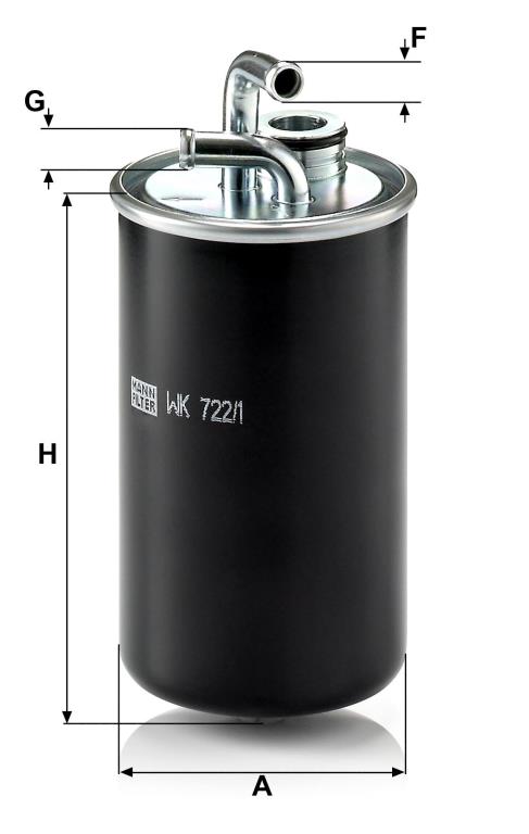 Filtre à carburant (Filtre à gasoil) MANN-FILTER ref. WK 722/1