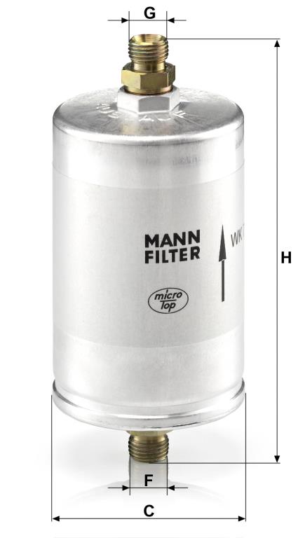 Filtre à carburant (Filtre à gasoil) MANN-FILTER ref. WK 726/3