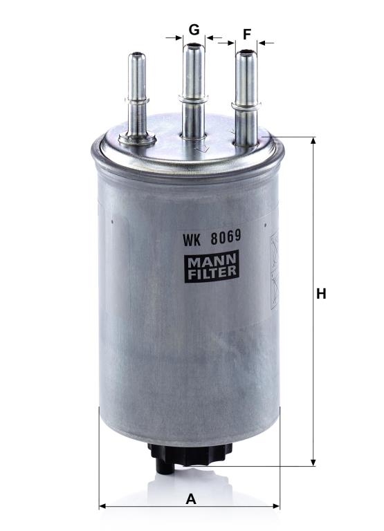 Filtro combustible MANN-FILTER ref. WK 8069
