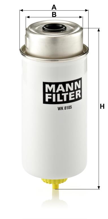 Filtre à carburant (Filtre à gasoil) MANN-FILTER ref. WK 8105