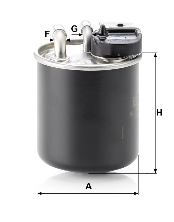 Filtro combustible MANN-FILTER WK 820/16