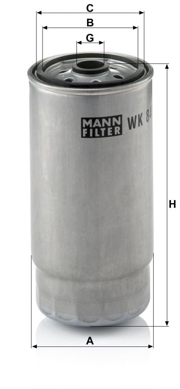 Filtre à carburant (Filtre à gasoil) MANN-FILTER WK 845/7