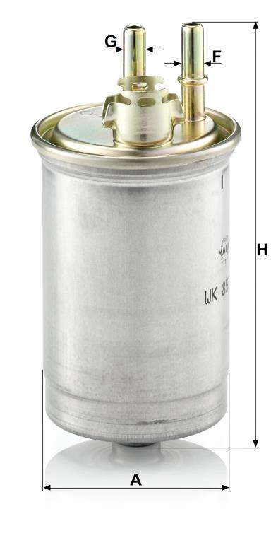 Filtre à carburant (Filtre à gasoil) MANN-FILTER WK 853/7