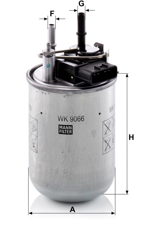 Filtre à carburant (Filtre à gasoil) MANN-FILTER ref. WK 9066
