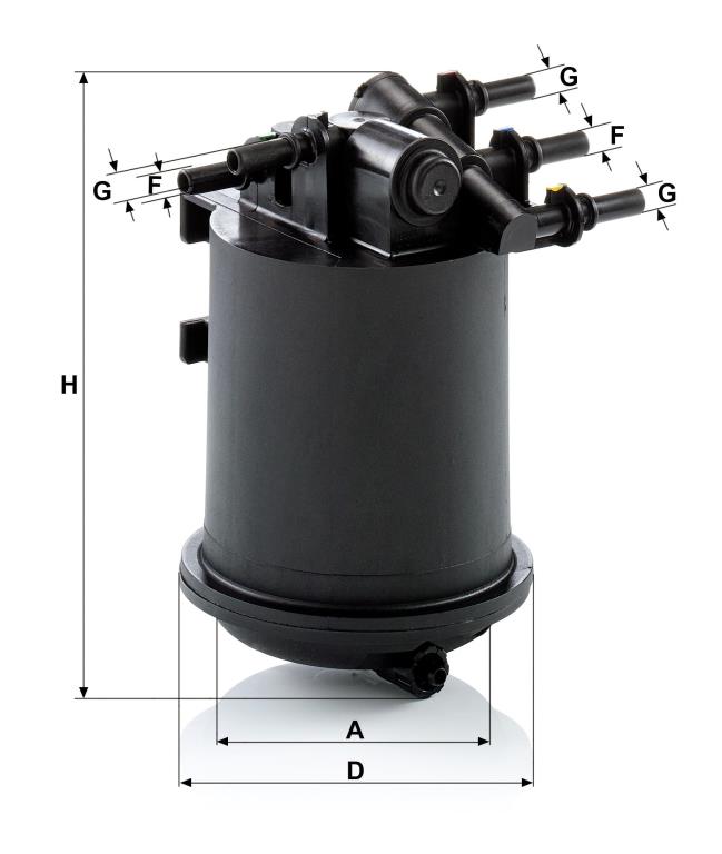 Filtre à carburant (Filtre à gasoil) MANN-FILTER ref. WK 939/1