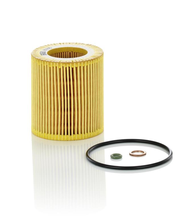 HU 816/2 x MANN-FILTER Filtro olio con guarnizione, Cartuccia filtro