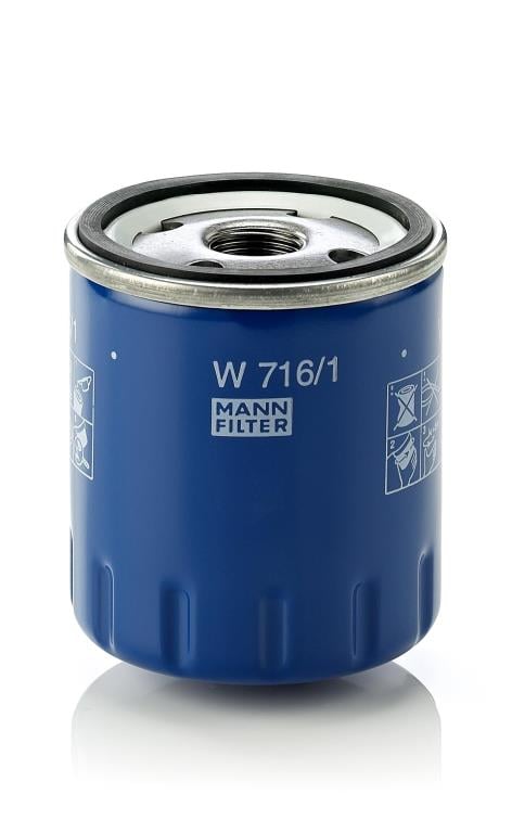 Filtro Olio MANN-FILTER W 716/2 - Per Auto E Veicoli Commerciali, Ricambio