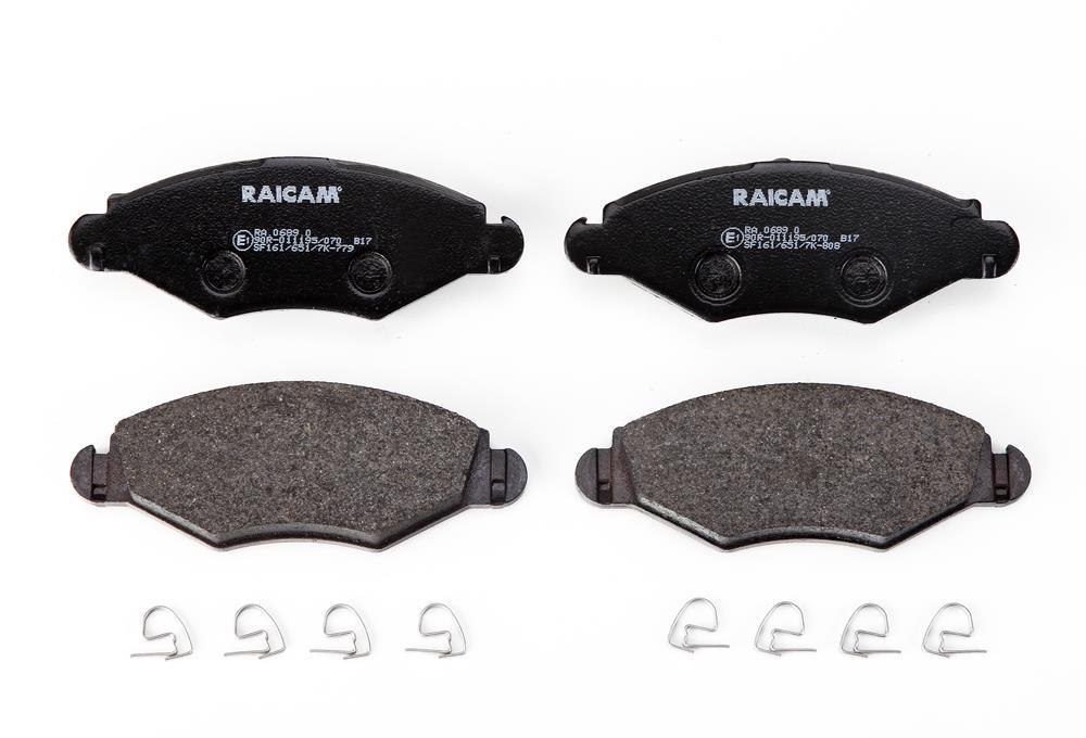 Jeu de 4 plaquettes de frein Raicam RA.0689.0