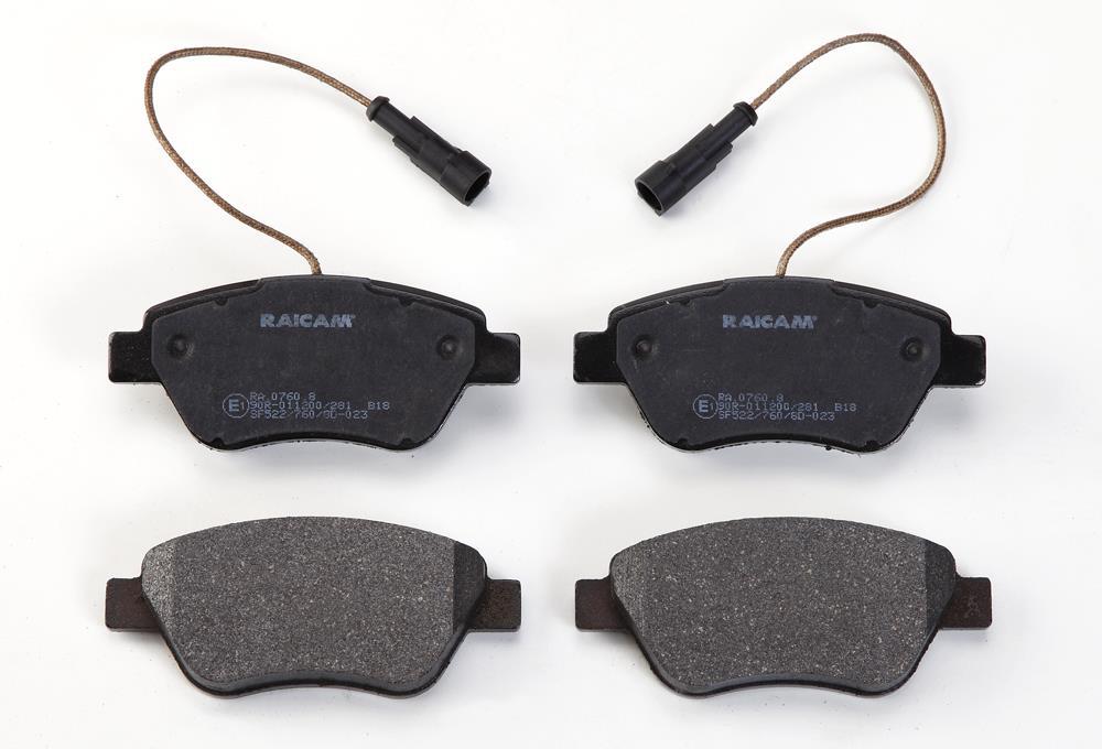 Jeu de 4 plaquettes de frein Raicam RA.0760.8