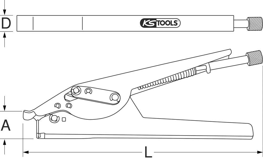 Pince à collier KS TOOLS ref. 115.1027