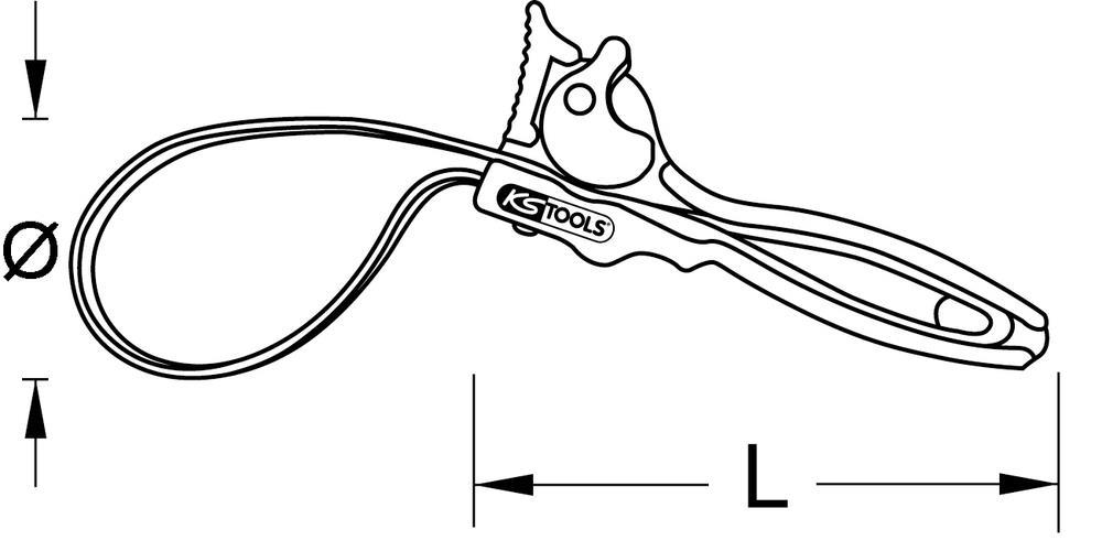 Clé a sangle KS TOOLS 114.0150