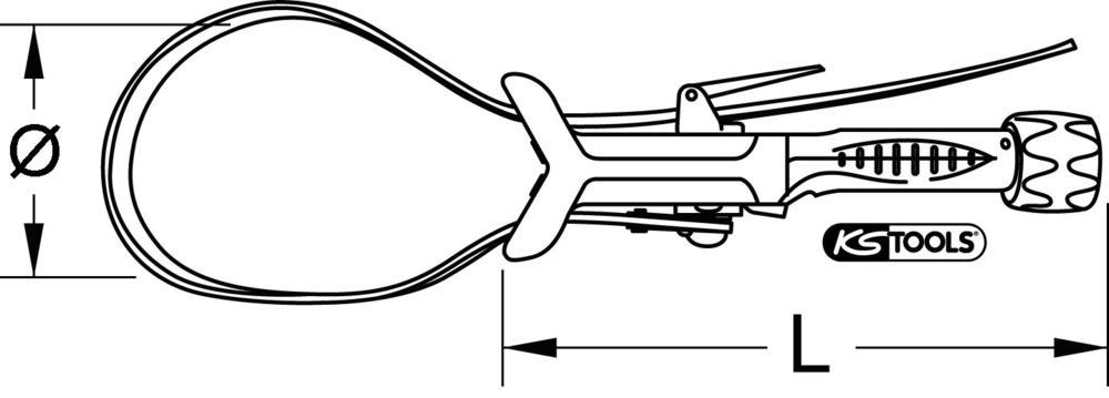 Clé a sangle KS TOOLS 114.0160