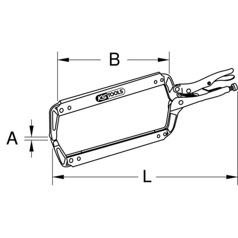 Pince étau KS TOOLS 115.0573