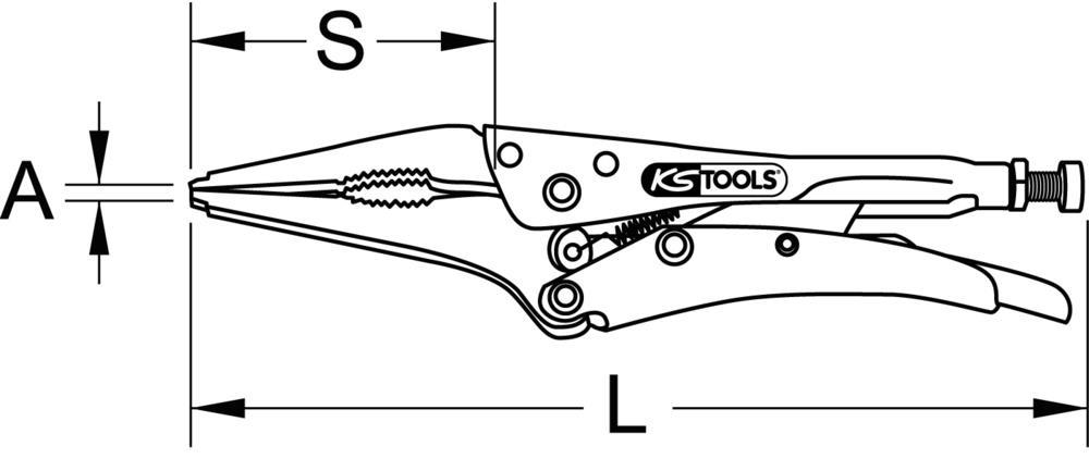 Pince étau KS TOOLS 115.1034