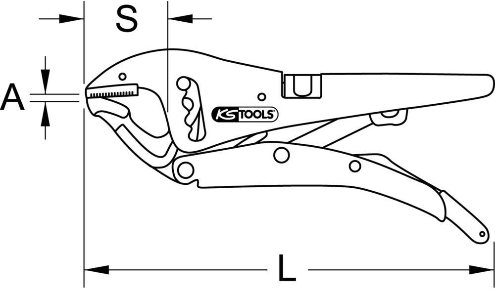 Pince étau KS TOOLS 115.1036