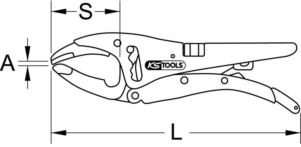 Pince étau KS TOOLS 115.1037