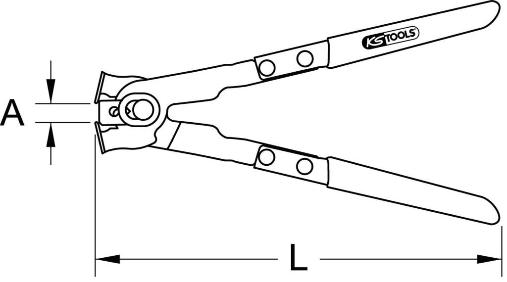 Pince à collier KS TOOLS ref. 115.1050