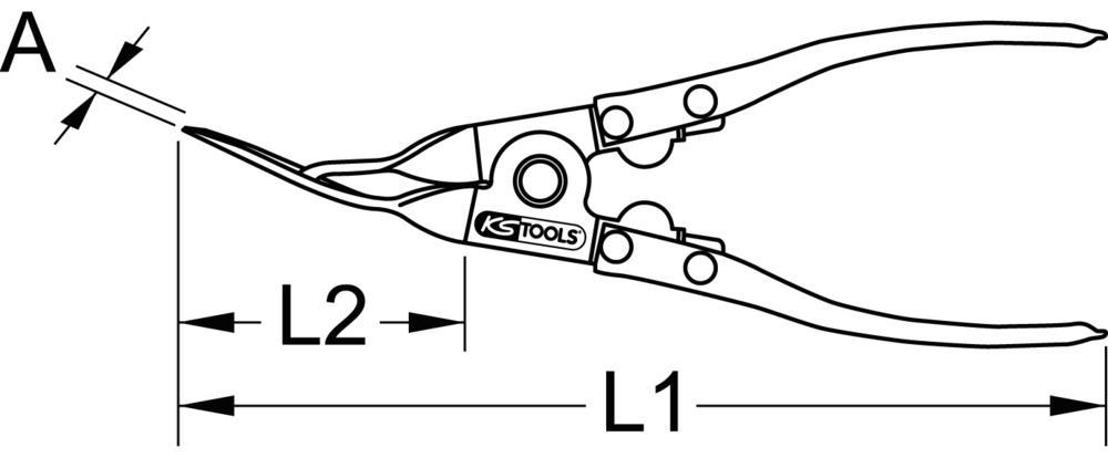 Pince à dégarnir KS TOOLS 115.1051