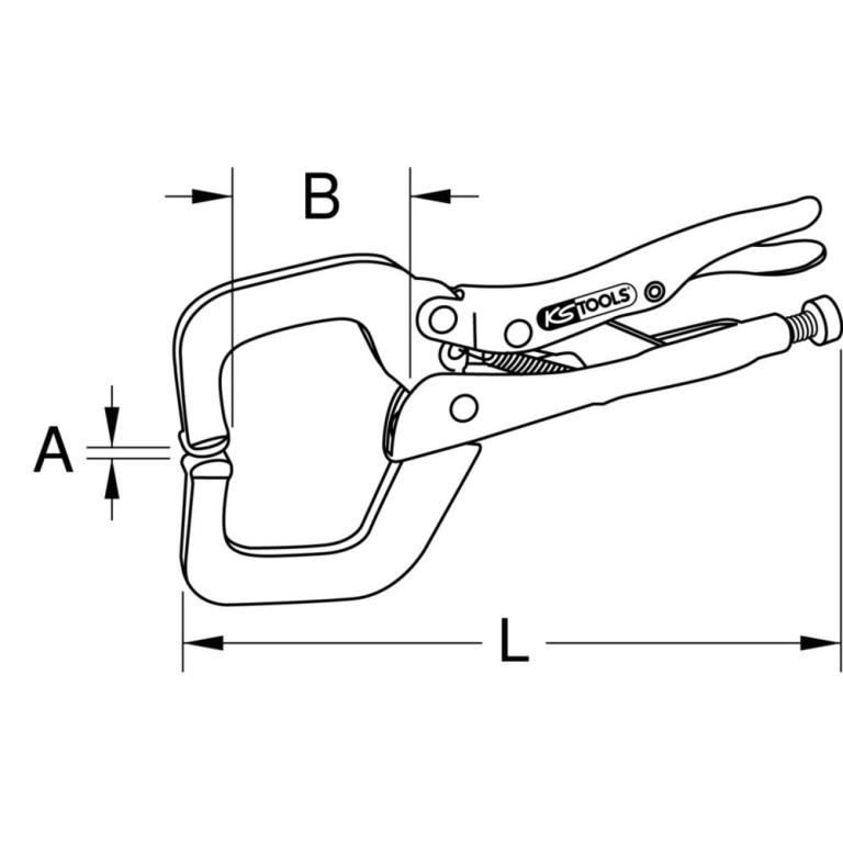 Pince étau KS TOOLS 115.1070
