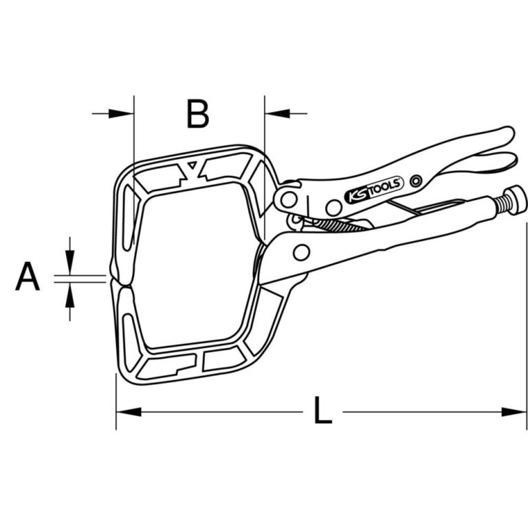 Pince étau KS TOOLS 115.1071
