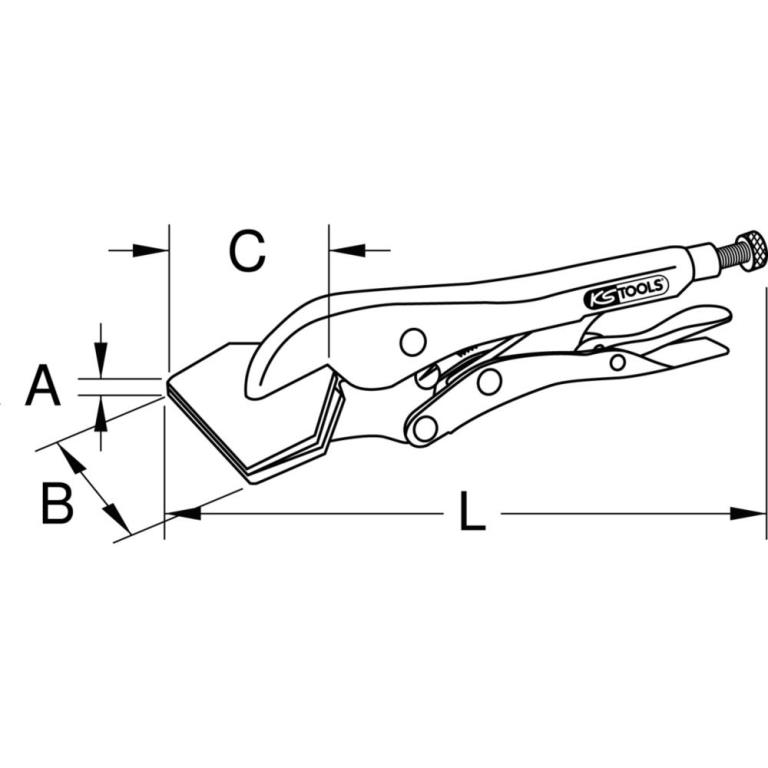 Pince étau KS TOOLS 115.1076