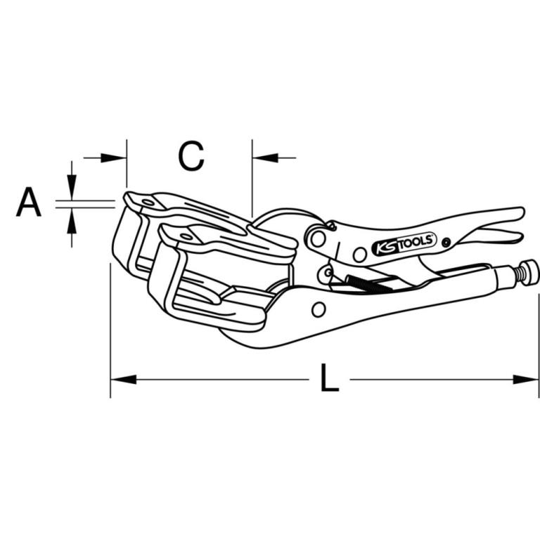Pince étau KS TOOLS 115.1078