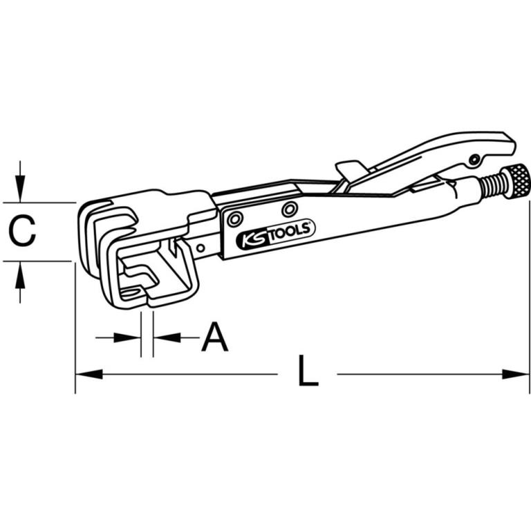 Pince étau KS TOOLS 115.1081