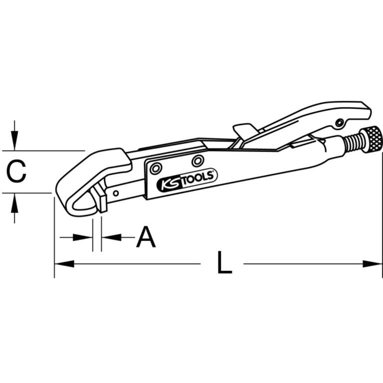 Pince étau KS TOOLS 115.1083