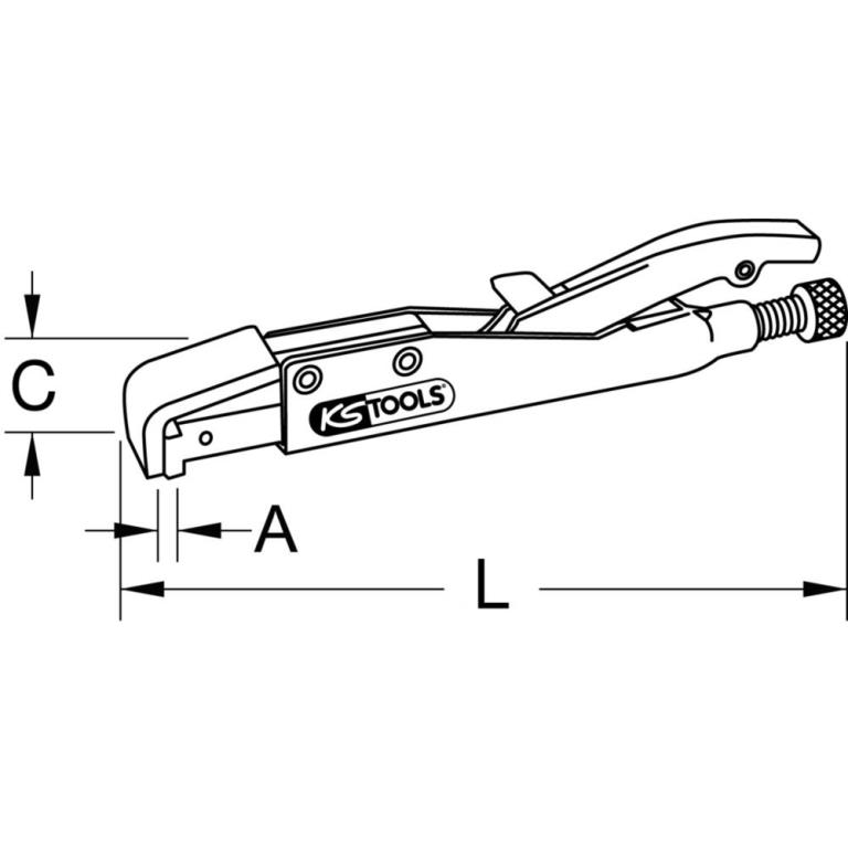 Pince étau KS TOOLS 115.1084