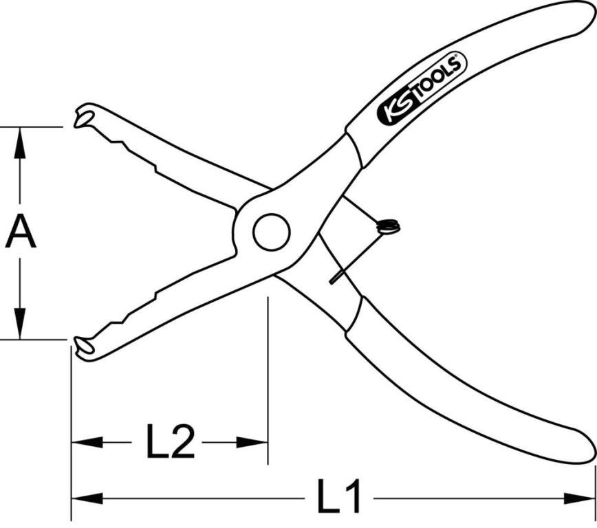 Pince à dégarnir KS TOOLS 115.1087