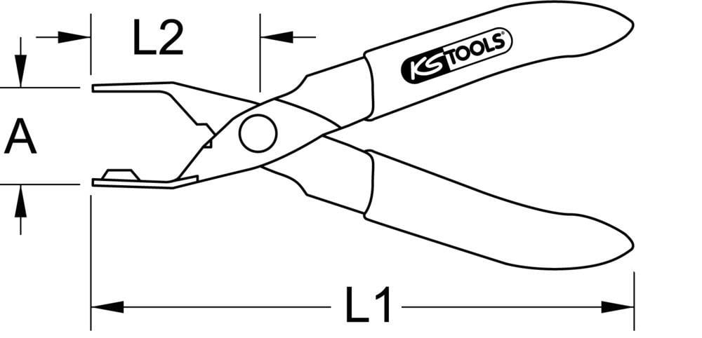 Pince pour tuyaux de carburant KS TOOLS ref. 115.1091