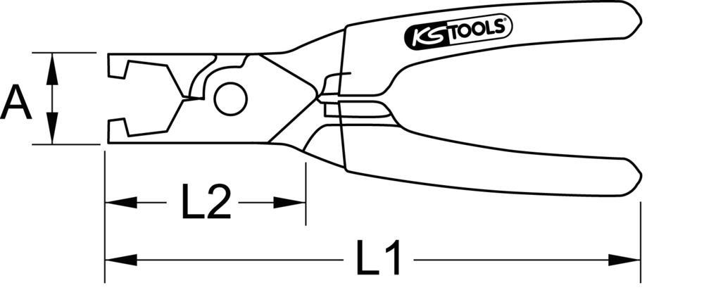 Pince pour tuyaux de carburant KS TOOLS ref. 115.1094