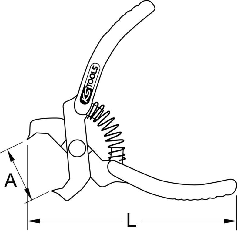 Pince à dégarnir KS TOOLS 115.1098
