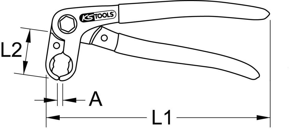 Pince pour tuyaux de carburant KS TOOLS ref. 115.1099