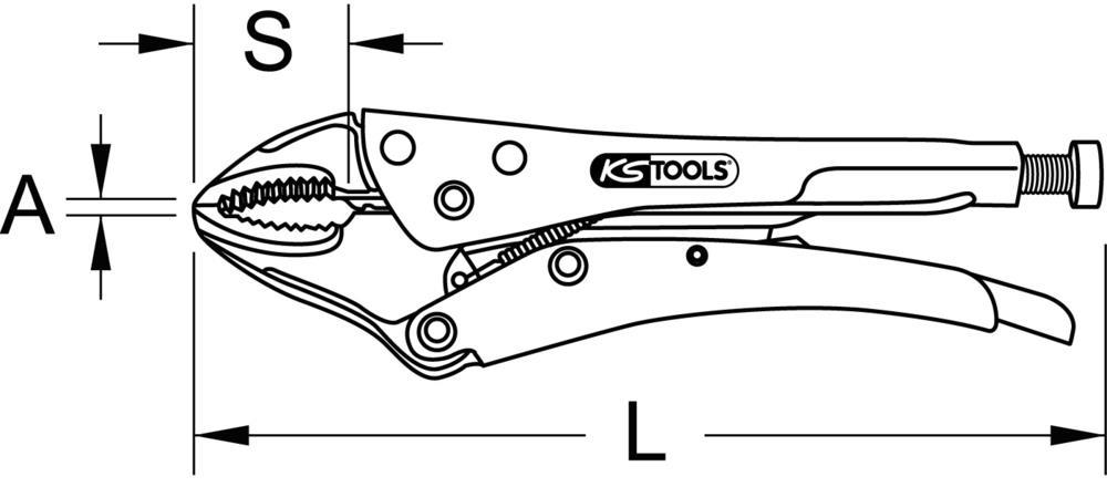Pince étau KS TOOLS 115.1152