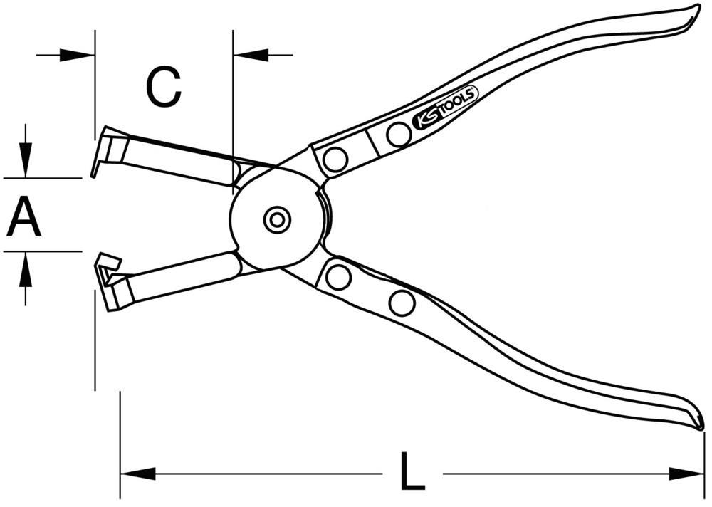 Pince à collier KS TOOLS 115.1191