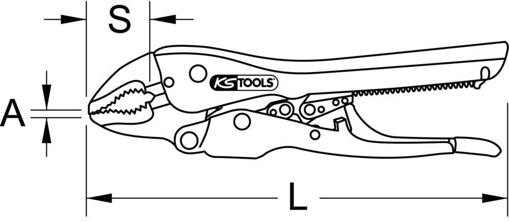 Pince étau KS TOOLS 115.1197