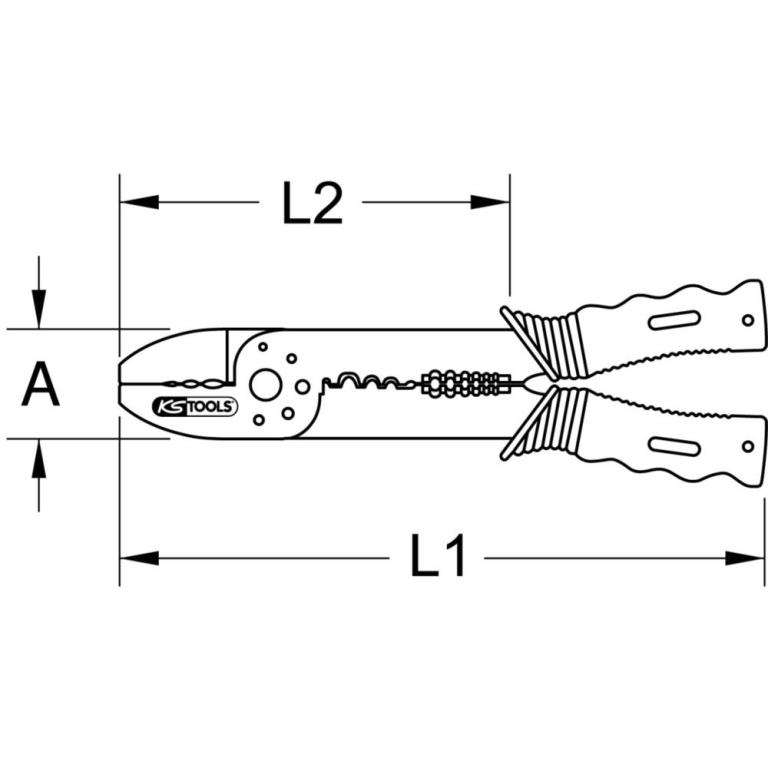 Pince à sertir KS TOOLS 115.1231