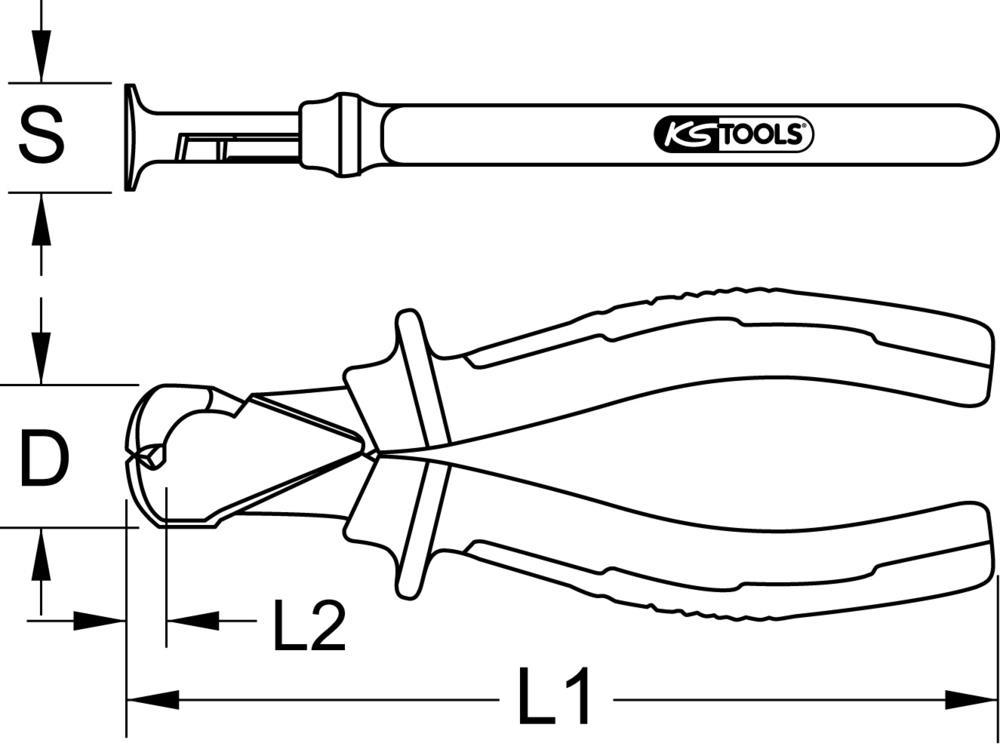 Pince coupante KS TOOLS 115.1315