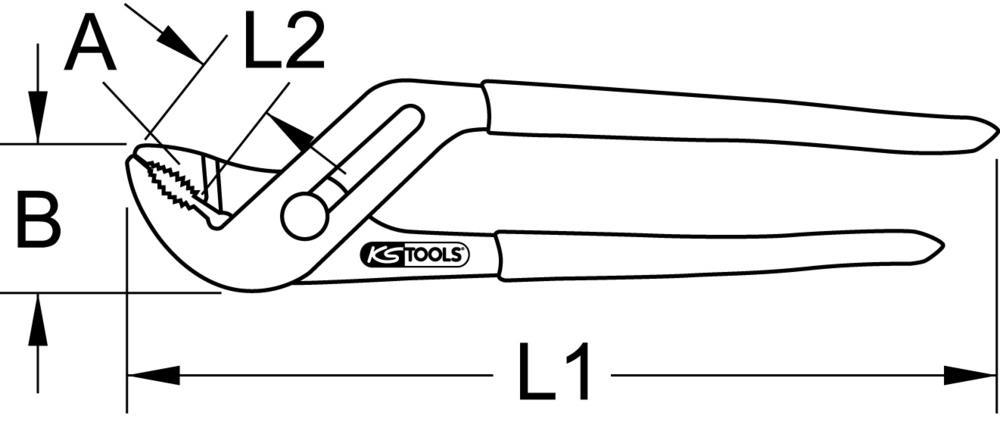 Pince multiprise KS TOOLS ref. 115.1351