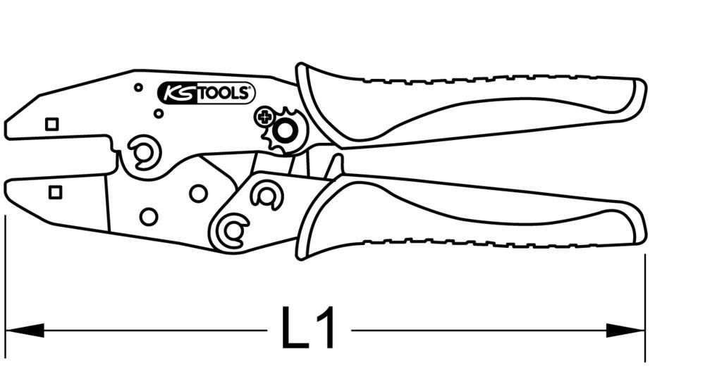 Pince à sertir KS TOOLS 115.1401