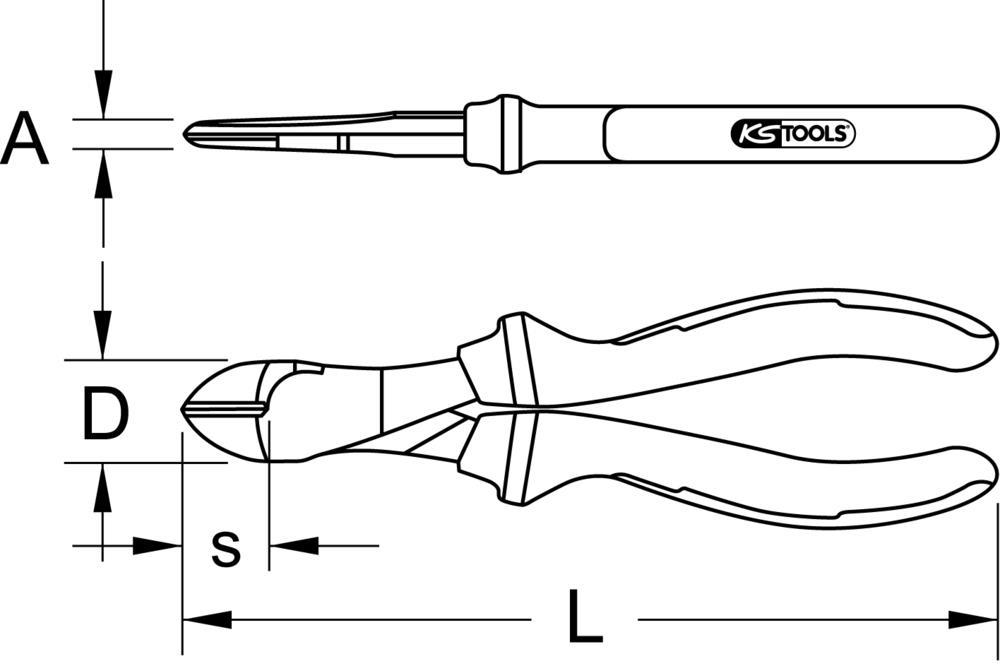 Pince coupante KS TOOLS 117.1116