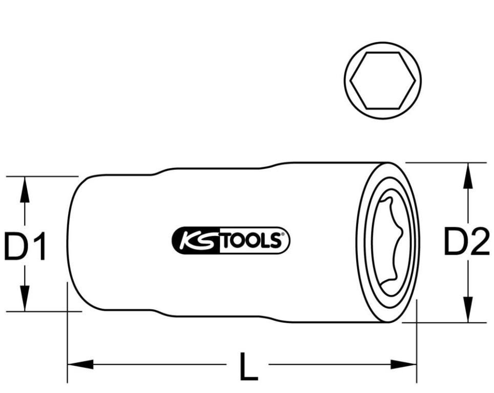 Douille isolée KS TOOLS 117.1209