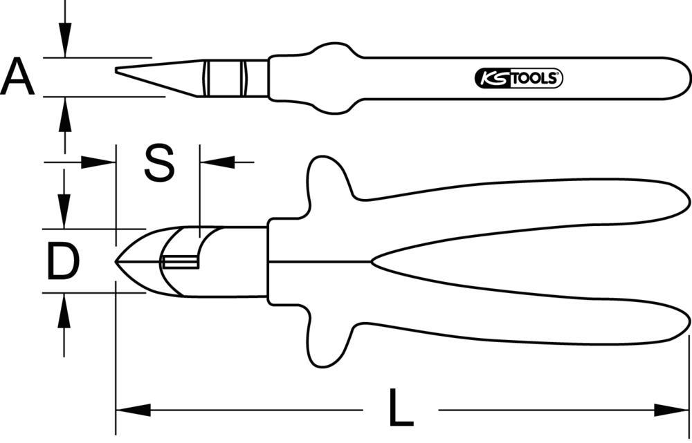 Pince KS TOOLS ref. 117.1268