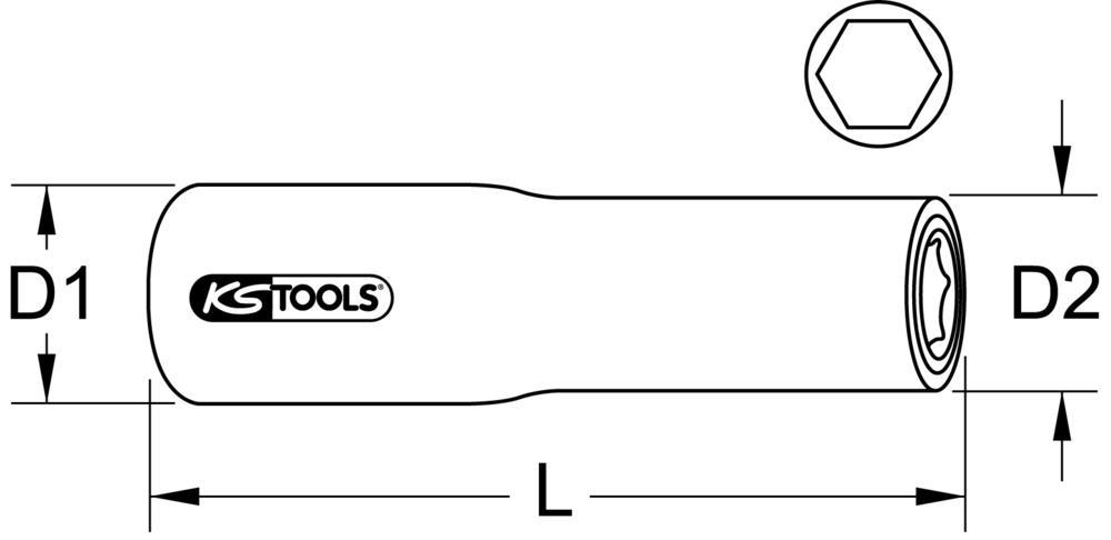 Douille isolée KS TOOLS 117.1338