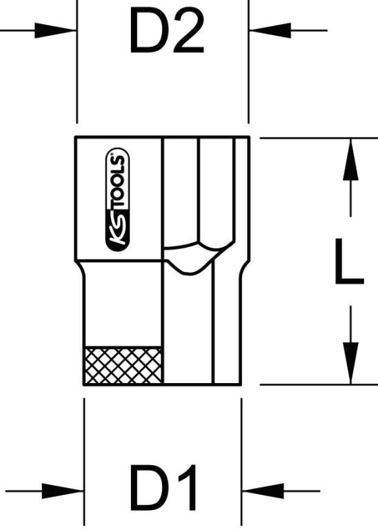 Douille isolée KS TOOLS 117.1364