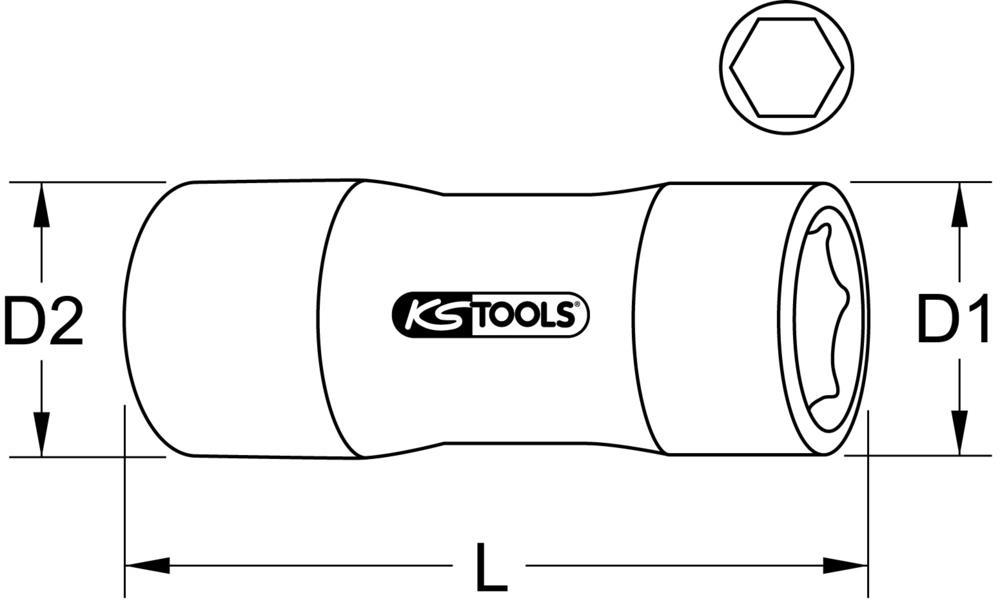 Douille isolée KS TOOLS 117.1405